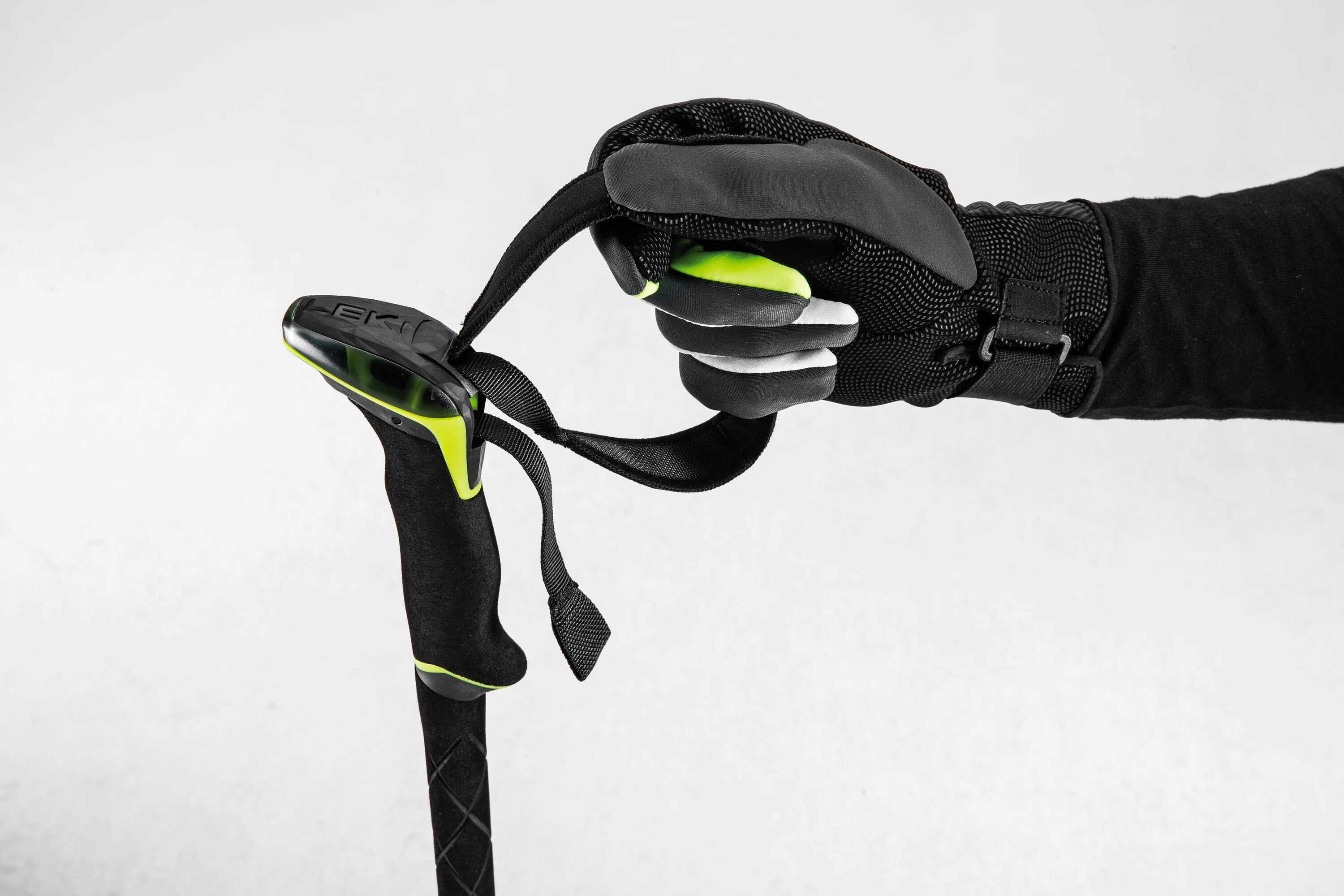 Skialpové hole Leki  Guide 3 Black-neon yellow - dark anthracite 110-150 - thumb (1)