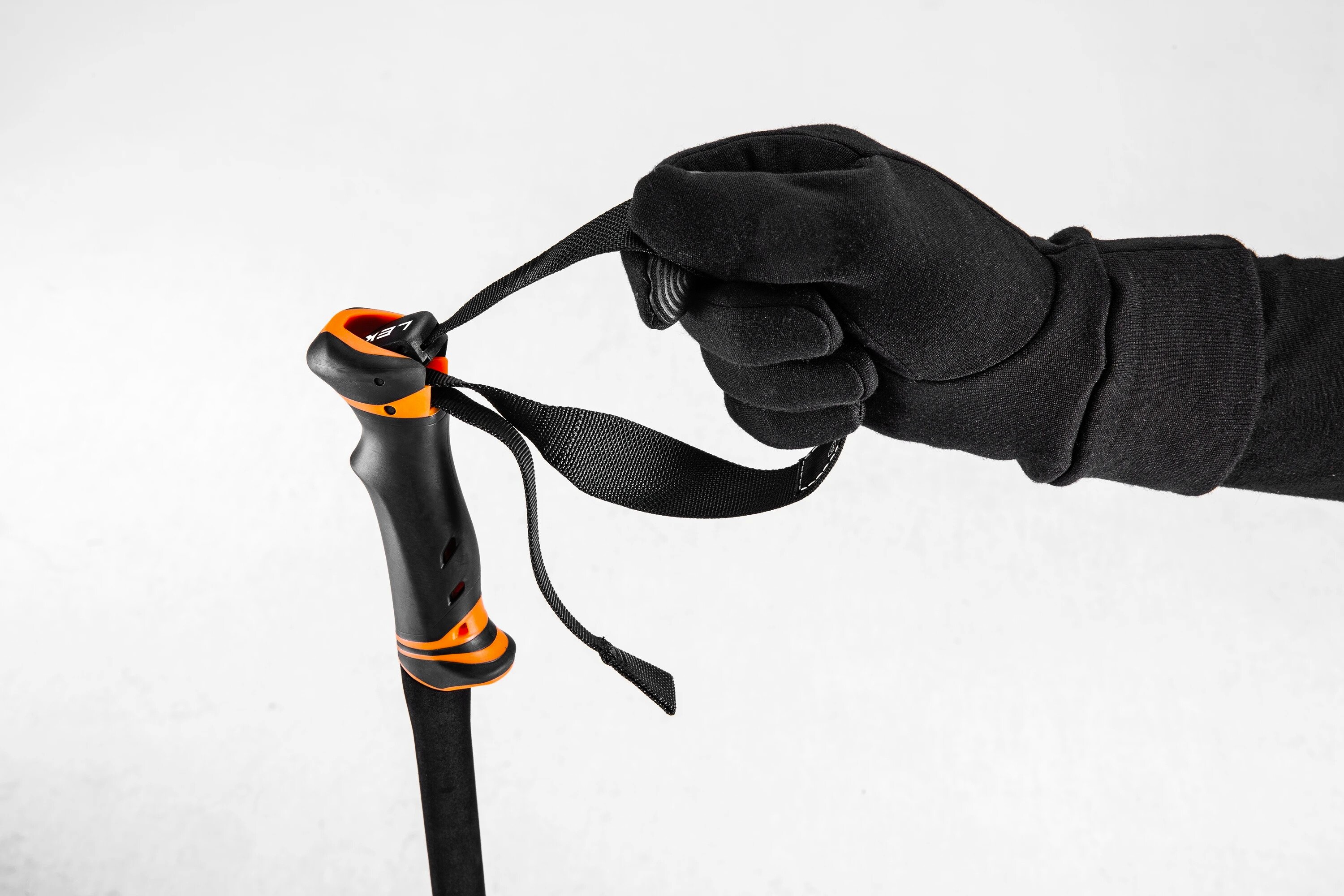 Skialpové hole Leki  Helicon Lite Dark anthracite - Neon orange - Black 110-145 - thumb (5)
