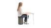 Skládací stolička Outwell  Dawlish High Seat & Storage Grey Melange