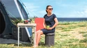 Skládací stolička Outwell  Dawlish High Seat & Storage Grey Melange