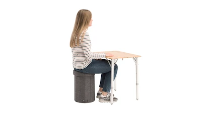 Skládací stolička Outwell  Dawlish High Seat & Storage Grey Melange