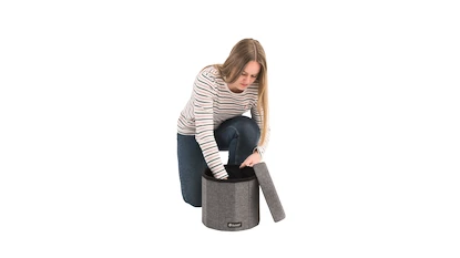 Skládací stolička Outwell  Dawlish Low Seat & Storage Grey Melange