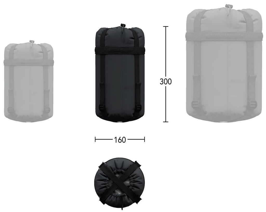 Spací pytel Hannah  Scout 120 Dark Shadow/Anthracite 195 cm