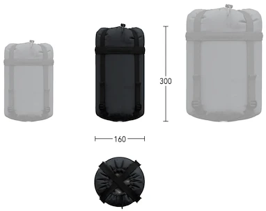 Spací pytel Hannah  Scout 120 Dark Shadow/Anthracite 195 cm