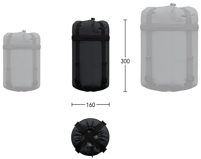 Spací pytel Hannah  Scout 120 Dark Shadow/Anthracite 195 cm