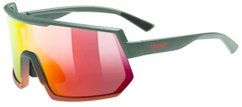 Sportovní brýle Uvex Sportstyle 235 Moss Green Grapefruit Mat/Mirror Red (Cat. 2)