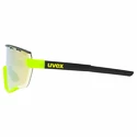 Sportovní brýle Uvex  Sportstyle 236 Set Black Lime Mat/Mirror Yellow (Cat. 2) + Clear (Cat. 0)