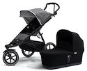 Sportovní kočárek Thule  Urban Glide 2 světle šedý + Thule korbička Bassinet