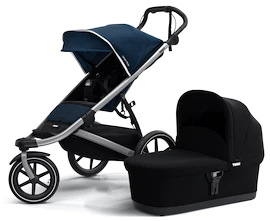 Sportovní kočárek Thule Urban Glide 2 tmavě modrý + Thule korbička Bassinet