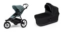 Sportovní kočárek Thule Urban Glide 3 Mid blue + korbička Black