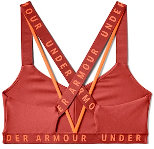 Sportovní podprsenka Under Armour Wordmark Strappy Sportlette červená