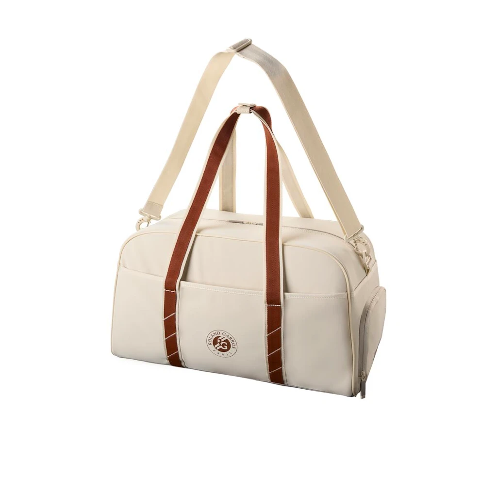 Sportovní taška Wilson  Roland Garros 2025 Small Duffel Cream/Clay