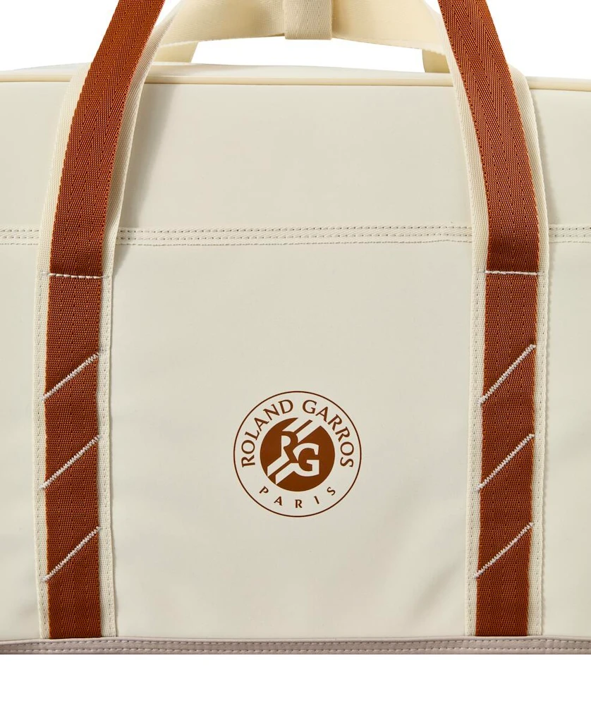 Sportovní taška Wilson  Roland Garros 2025 Small Duffel Cream/Clay