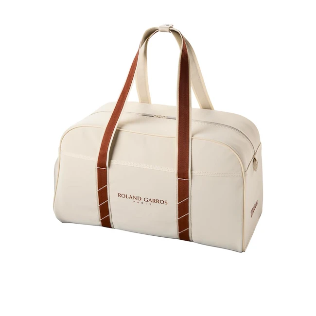 Sportovní taška Wilson  Roland Garros 2025 Small Duffel Cream/Clay