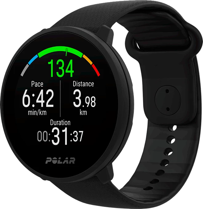 Sporttester Polar Unite black