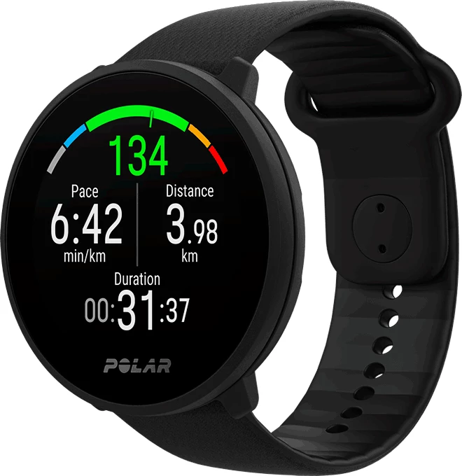 Sporttester Polar Unite black