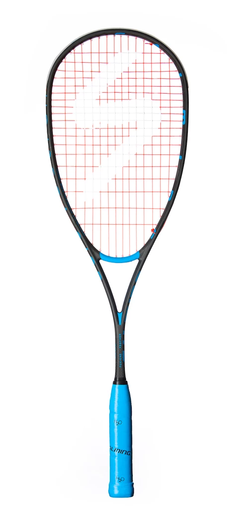 Squashová raketa Salming  Fusione Feather Racket Black/Cyan