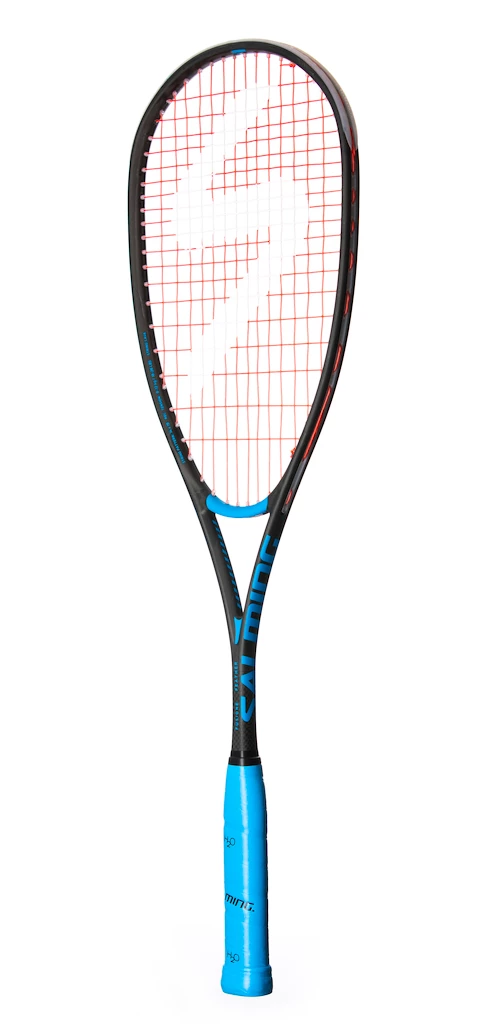 Squashová raketa Salming  Fusione Feather Racket Black/Cyan