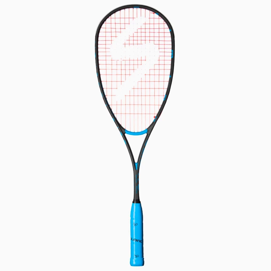 Squashová raketa Salming  Fusione Feather Racket Black/Cyan