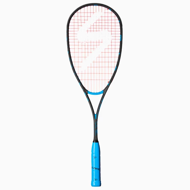Squashová raketa Salming  Fusione Feather Racket Black/Cyan