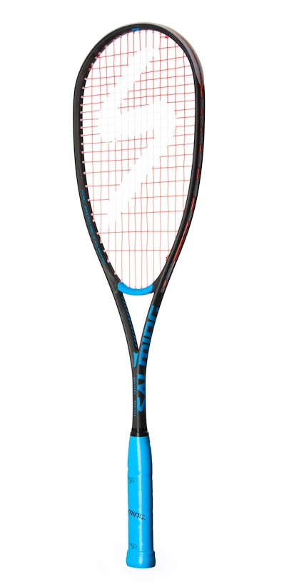 Squashová raketa Salming  Fusione Feather Racket Black/Cyan