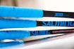 Squashová raketa Salming  Grit Feather Racket Black/Cyan