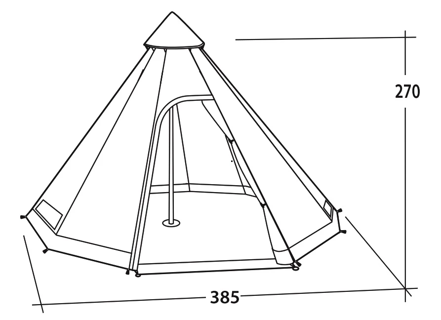 Stan Easy camp  Moonlight Tipi Grey