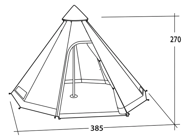 Stan Easy camp  Moonlight Tipi Grey