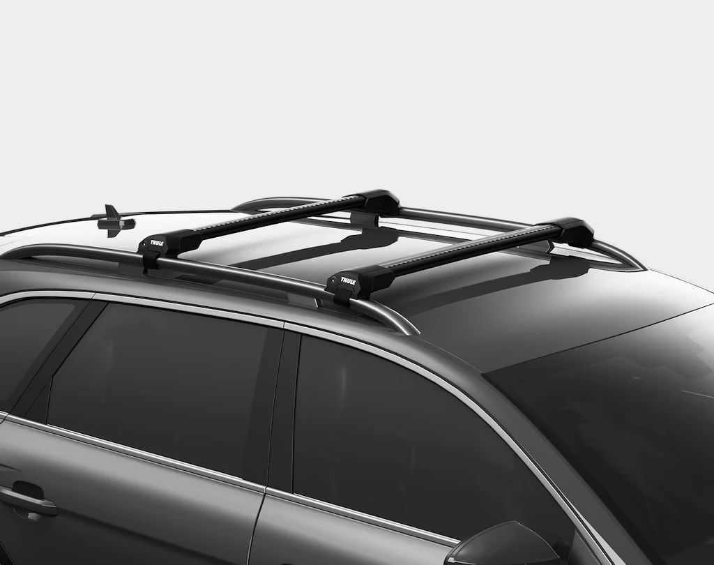 Střešní nosič Thule Edge černý Audi A6 Allroad 5-dr Estate se střešními podélníky (hagusy) 19-24