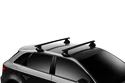 Střešní nosič Thule s hliníkovou EVO tyčí černý Audi A3 Sportback (8P) 5-dr Hatchback s holou střechou 04-12