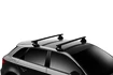 Střešní nosič Thule s hliníkovou EVO tyčí černý Audi A7 5-dr Hatchback s holou střechou 10-18