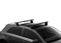 Střešní nosič Thule s hliníkovou EVO tyčí černý Audi Q7 5-dr SUV s integrovanými střešními podélníky 15+