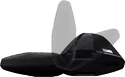 Střešní nosič Thule s hliníkovou EVO tyčí černý CITROEN Berlingo 5-dr Van se střešními podélníky (hagusy) 19+