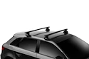 Střešní nosič Thule s hliníkovou EVO tyčí černý Fiat Punto Evo 5-dr Hatchback s holou střechou 09-12