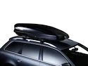 Střešní nosič Thule s hliníkovou tyčí černý Audi A4 Allroad 5-dr Estate se střešními podélníky (hagusy) 08-15