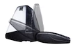Střešní nosič Thule s hliníkovou tyčí černý Fiat Palio 5-dr Estate se střešními podélníky (hagusy) 2000