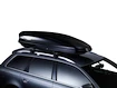 Střešní nosič Thule s hliníkovou tyčí černý Ford Focus 5-dr kombi se střešními podélníky (hagusy) 98-04
