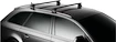 Střešní nosič Thule s hliníkovou tyčí černý Ford Focus (Mk II) 5-dr Estate s T-Profilem 04-11