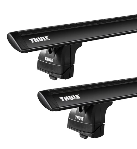 Střešní nosič Thule s hliníkovou tyčí černý Lancia Phedra 5-dr MPV s T-Profilem 02-10