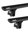 Střešní nosič Thule s hliníkovou tyčí černý Lancia Phedra 5-dr MPV s T-Profilem 02-10