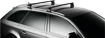 Střešní nosič Thule s hliníkovou tyčí černý MERCEDES BENZ A-Klasse (W176) 5-dr Hatchback s pevnými body 12+