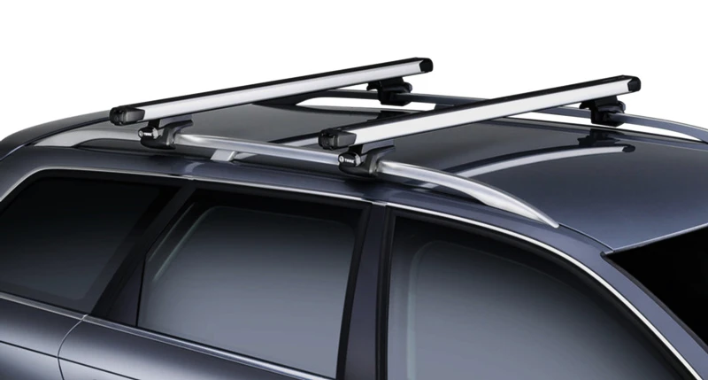 Střešní nosič Thule s teleskopickou tyčí BMW 1-series 3-dr Hatchback s pevnými body 07-11