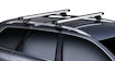 Střešní nosič Thule s teleskopickou tyčí Kia Carnival (Mk I) 5-dr MPV se střešními podélníky (hagusy) 00-05