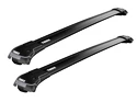 Střešní nosič Thule WingBar Edge černý Nissan Pathfinder (R51) 5-dr SUV se střešními podélníky (hagusy) 05-12