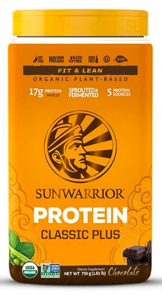 Product detail of Sunwarrior Protein Classic Plus BIO 750 g čokoláda