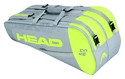 Taška na rakety Head  Core Combi 6R Grey/Neon Yellow