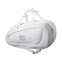 Taška na rakety Wilson  Bela Super Tour Padel White