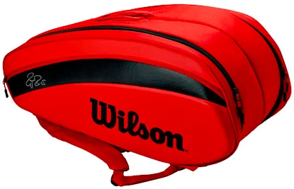Taška na rakety Wilson Federer DNA 12 Pack Red 2020