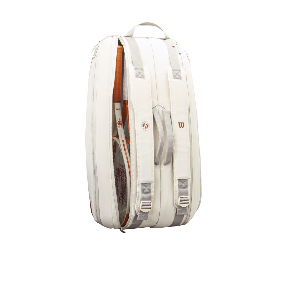 Taška na rakety Wilson  Roland Garros 2025 Super Tour 9PK Cream/Clay - thumb (2)