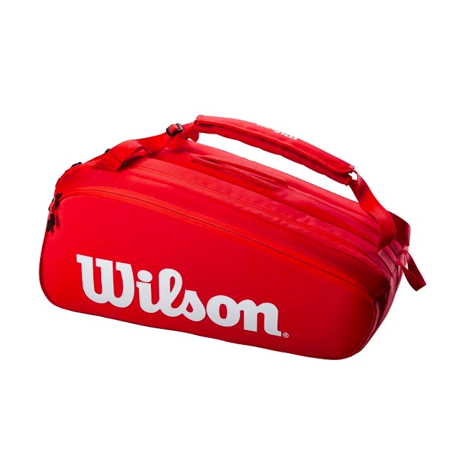 Taška na rakety Wilson  Super Tour 15 Pack Red